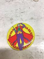 Front view showing Joker graphic and overall condition