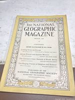Front cover dated March 1925 showing full title and contents list