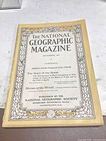 Front cover of November 1923 National Geographic Magazine