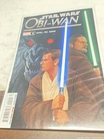 Front cover of bagged Star Wars: Obi-Wan #2 comic showing artwork and condition