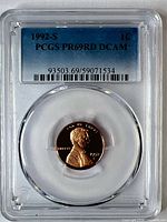 PCGS slab front displaying 1992-S label and obverse of coin