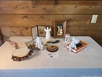 Entire lot on table showing all items arranged