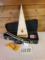 Zither, case, tools and accessories overview
