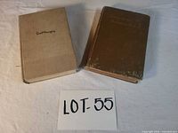 Both hardcover books side by side