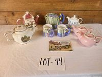 Group shot of all eight items on table