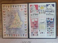 Both framed posters side by side