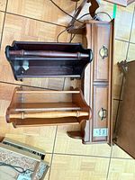 Overview of both magazine racks and drawer front panel
