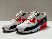 Side view of both sneakers showing colorway and overall condition