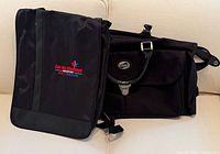 Both bags side by side showing overall appearance and logos