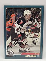 Front of Ales Kotalik O-Pee-Chee #24 card showing full image and autograph