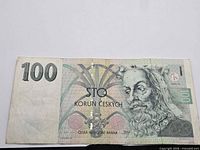Front of 1997 Czech 100 Korun banknote