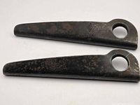 Top view of both wedges showing overall shape and patina