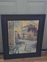 Front view of framed painting