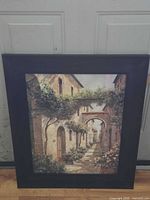 Front view of framed print showing artwork and frame