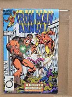 Front cover of Iron Man Annual #7 in bag and board