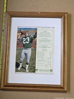 Framed print full view with measuring tape for scale