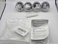 Full set: four cases labelled 13 mm, 15 mm, 17 mm, 19 mm, adhesive vial, instructions, outer bag