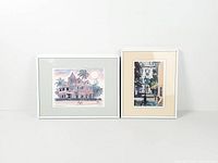 Both framed prints side by side to show full items