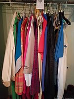 Rack view of all outerwear pieces