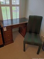 Desk and chair full view