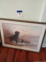 Full view of framed print showing subject and overall condition