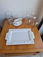 overview of all items on table