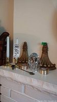 Group view of all items on mantel