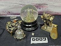 Group view of all seven decorative items