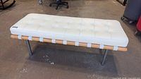 Full view of bench top and legs