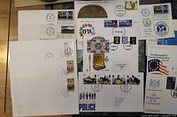 Overview of assorted first day covers including Olympics, EFTA, Police etc.
