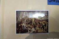 Naval history illustration mini-sheet (Barbuda) mounted in sleeve