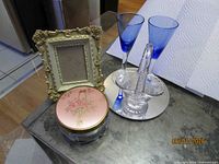 all six items grouped on table