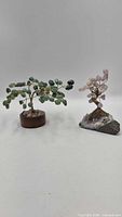 Both gemstone trees side by side