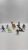 Group shot of all 11 toy figures
