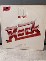 Front cover of Maxell Rock Sampler vinyl LP