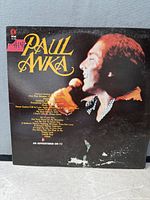 Front cover of Paul Anka K-tel LP showing artist image and album details