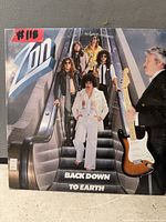 Front cover of Zon Back Down To Earth LP showing artwork and condition