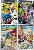 Front view of all four Harley Quinn Rebirth issues 6-9
