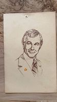 Front of Del Webb Sahara dinner card with Johnny Carson portrait