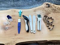 All utensils and cutters laid out