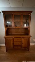 Full frontal view of entire hutch and buffet