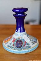 Full decanter with stopper front view