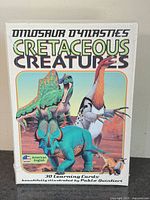 Front of sealed Dinosaur Dynasties Cretaceous Creatures card deck packaging