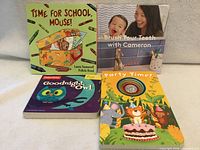 Front covers showing all four board books