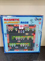 Front of sealed Knight Magnetic Alphabet Maze box