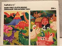 Front of sealed box showing branding, titles and themes