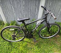 Full left side view of Huffy Highland bike