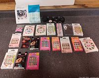 Overall view of all items laid out