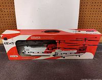 Front of sealed retail box showing helicopter and model details