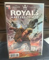 Front view of bagged comic showing full cover art and condition
